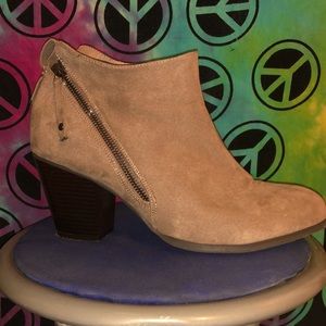 Tan booties from Torrid, Size 11W